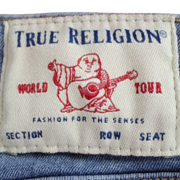 True Religion Blue Wash Stella Mid-Rise Skinny Jeans, Size 26 - Picture 6 of 6